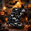 1pc Black Orenge Halloween Blanket Pumpkin Skull Bats Printed Skin-Friendly Soft Blanket  New for Home Halloween Decoration