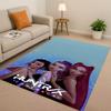 3D Cartoon Kpop Demon Hunters Zoey Rumi Mira Living Room Non-Slip Area Rug Carpet for Bedroom Playroom Sofa,Home Decor Doormat