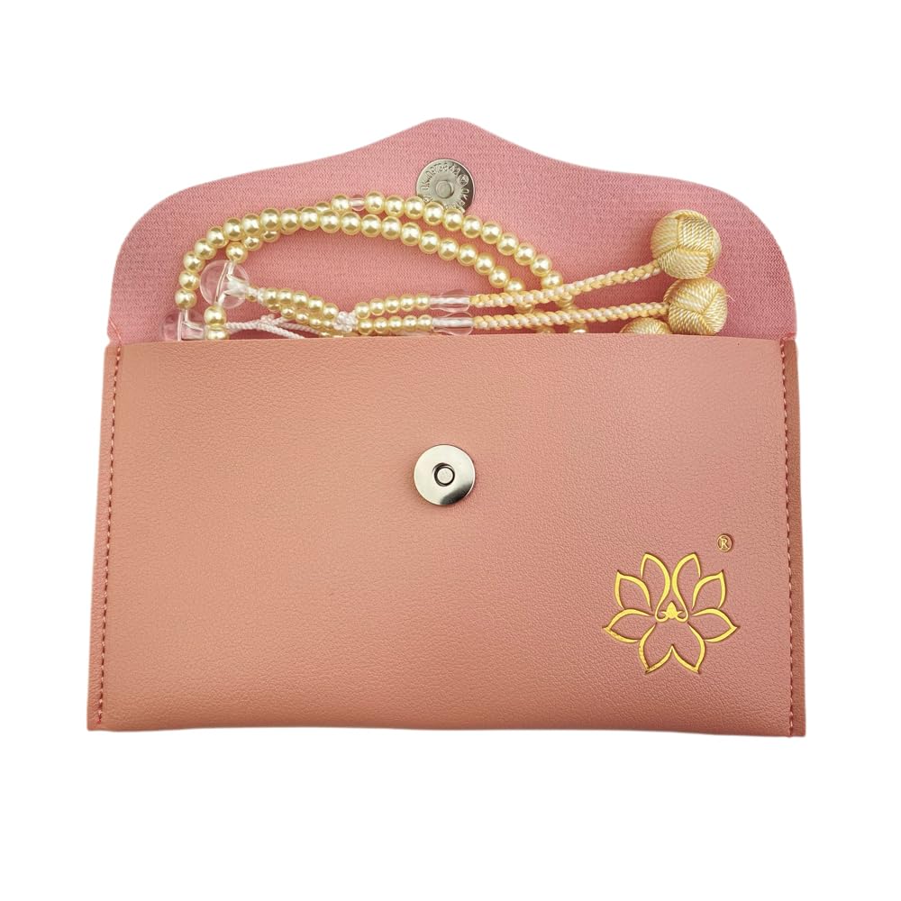 WONDERFUL LOTUS Myo Lotus Flower Soka Gakkai Prayer Colorful Pearl Prayer SGI Prayer Beads for Women and Small PC New Quartz Temari PU Leather Prayer