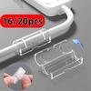 16/20 Stück Kabel-Organizer-Clips Kabelmanagement Schreibtisch ABS Draht-Manager Kabelhalter USB-Lade-Datenkabel Spulwickler