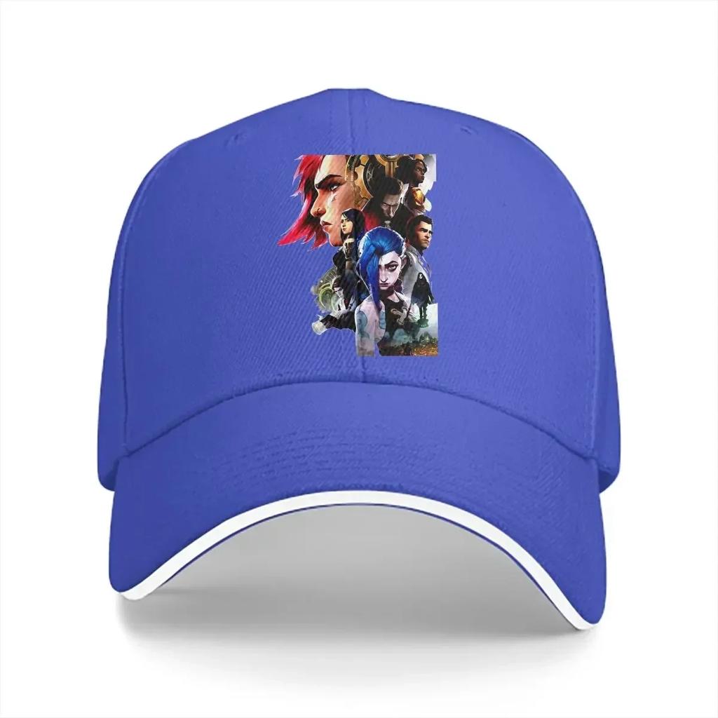 Pure Color Dad Hats Game Anime Casual Hat Sun Visor Caps Acrane Anime Peaked Cap