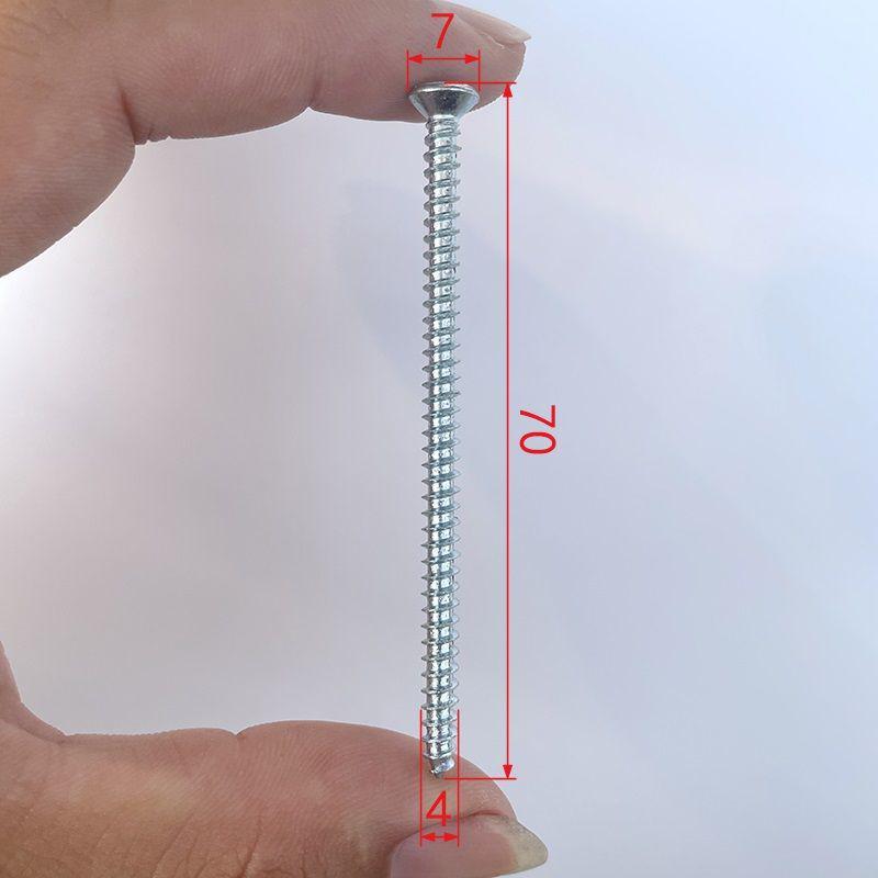 High-Strength Phillips 1022A Self-Tapping Wood Screws, Blue-White Zinc, M4/M5 for Curtain Installation and Woodworking.