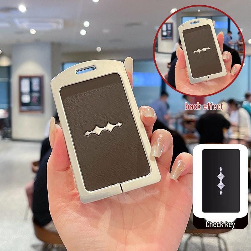 Compatible Equation Leopard & Titanium NFC Card Key Case and Induction Card Holder