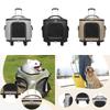 Rolling Cat Carrier Pet Rolling Carrier Retractable Handle Breathable Carrying Bag Trolley Case Handbag for Small Dogs,