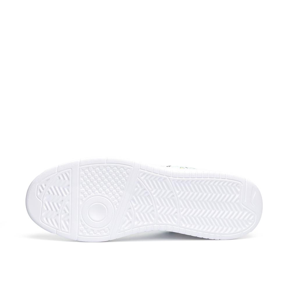 Li Ning Floating Boat Cushioning Abrasion Resistant Lightweight Low top Skateboard Shoes Unisex White AGCS419-1(Team920-)