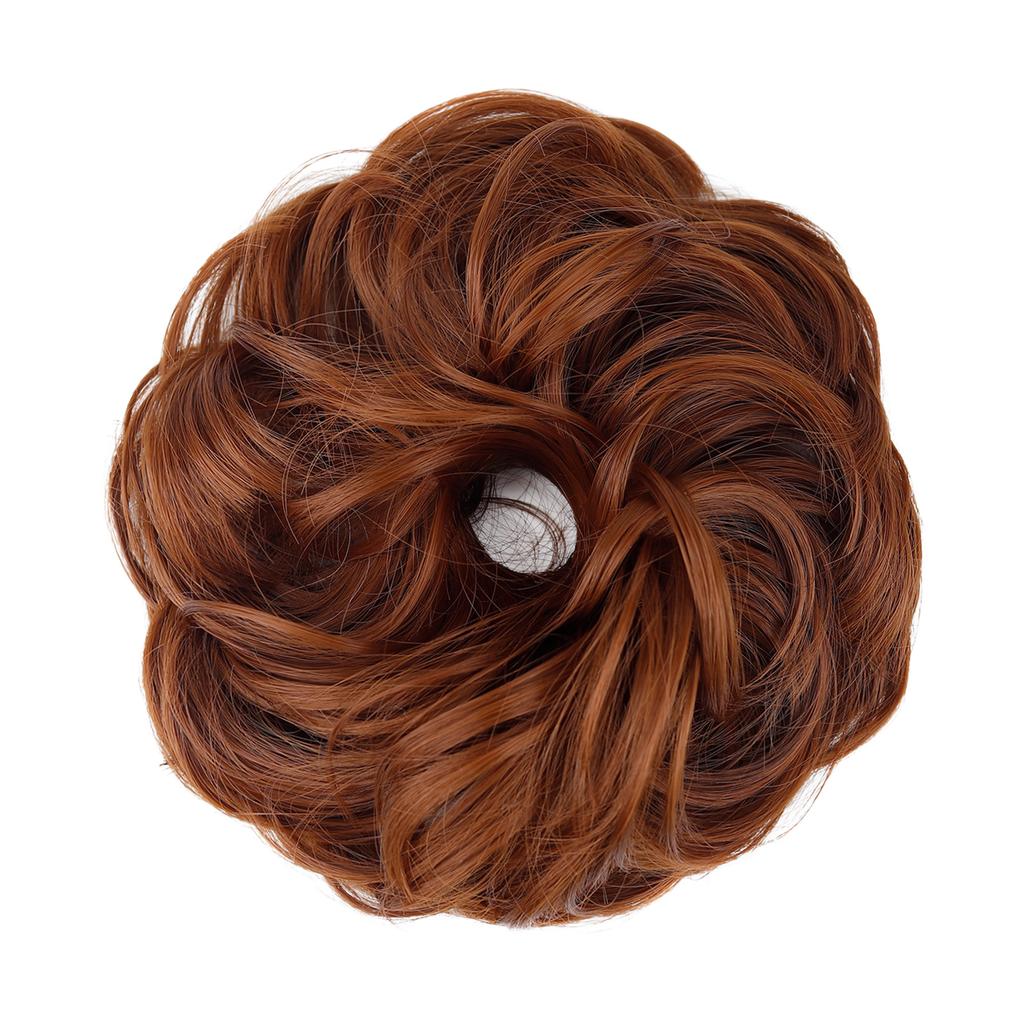Women's Temperature Silk Wig Curly Hairpiece with Natural Volume and Breathable Cap