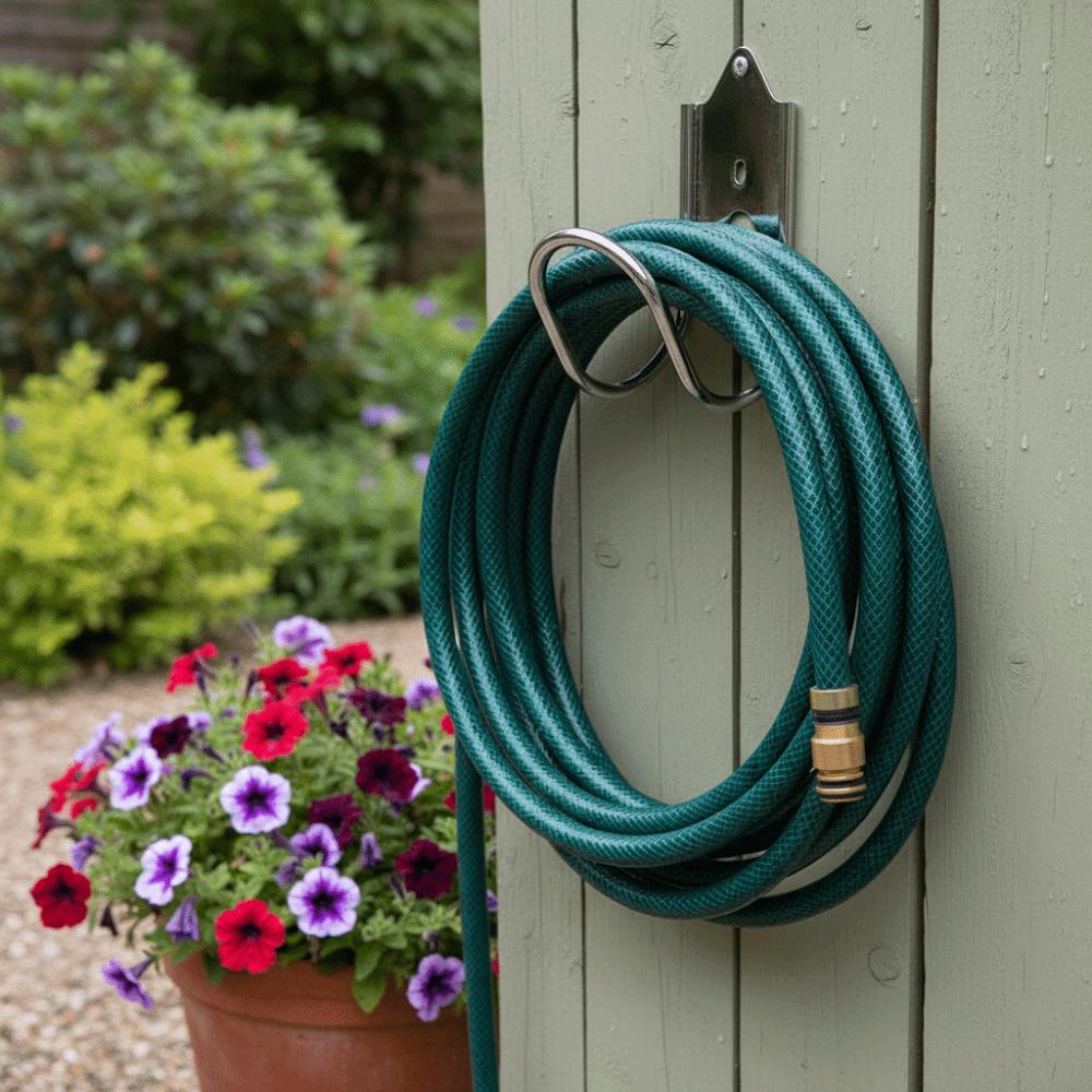 Heavy Duty Construction Garden Hose Holder Mounting System Hose Hanger Wall Installation