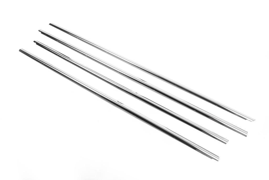 Untere Glasleisten (4 Stück, Edelstahl) Carmos - Türkischer Stahl für Volkswagen Passat B6 2006-2012