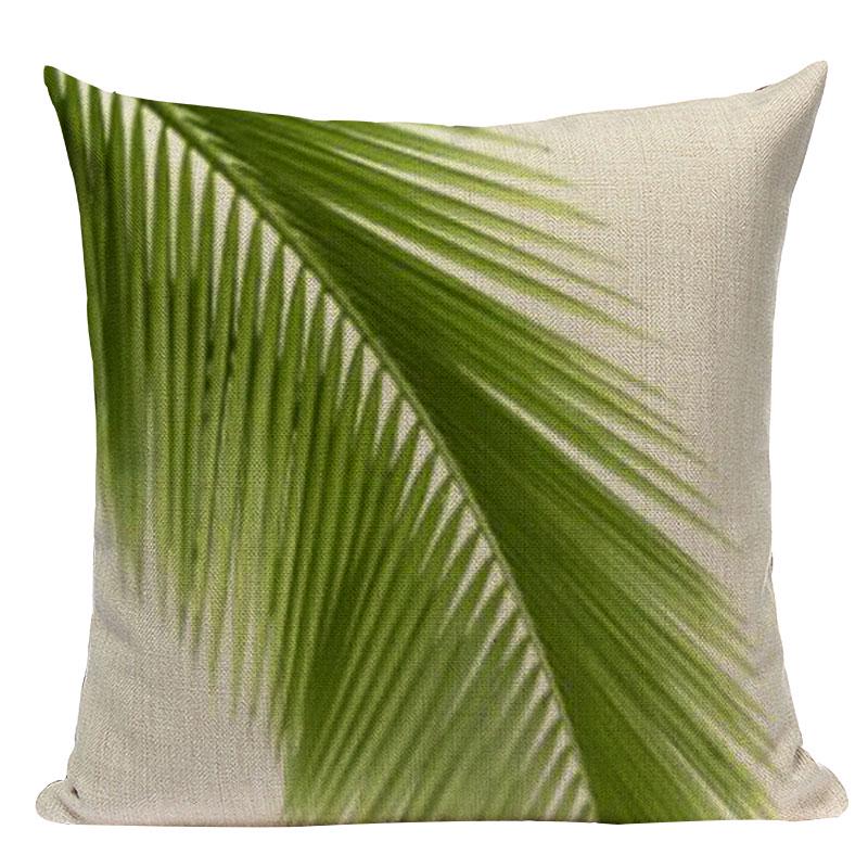 High Quality Cushion Covers Rainfore Ststyle Plant Pillowcases On The