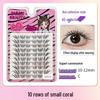 10-Row Autumn Leaf & Sunflower Faux Eyelashes - Flat, Glue-Free