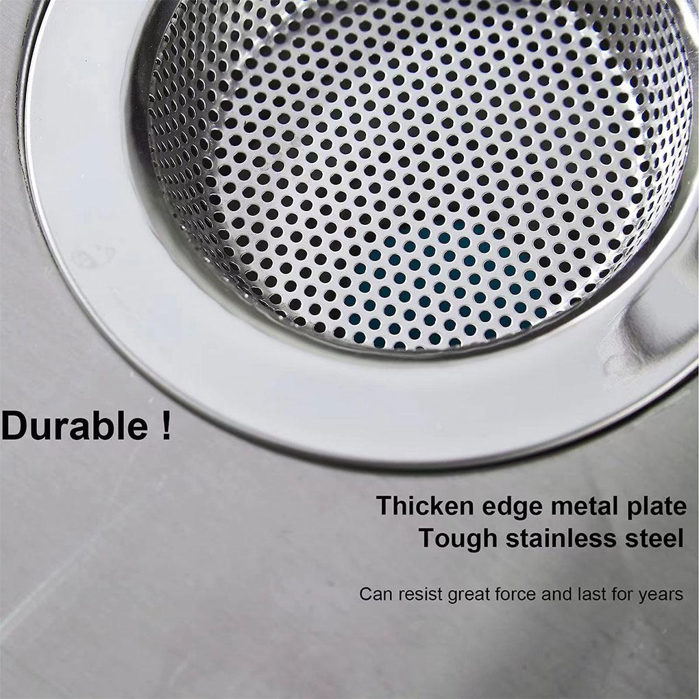 2piece Stainless Steel Drain Filter Easy To And Durable For Bathroom And Kitchen Sinks Sink Filter