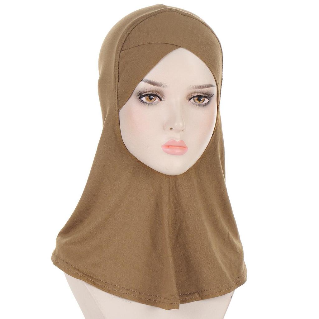 Stirn-Kreuz-Muslim-Frauen, vollständig bedeckende innere Hijab-Kappe