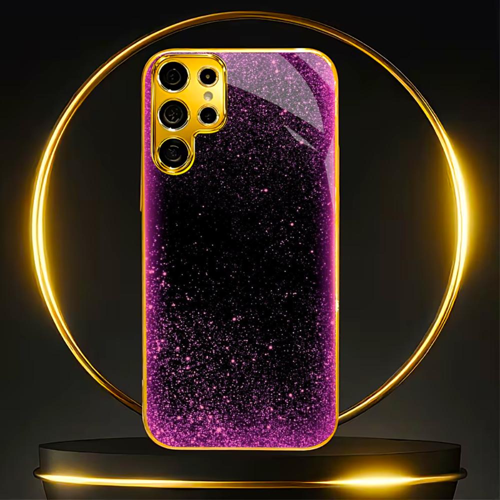 Violet Or Tendance Téléphone Portable Modèle Best-seller Coque Téléphone Coque Téléphone Verre pour Samsung Galaxy S26 S25 S24 S23 S22 FE, Ultra, Plus