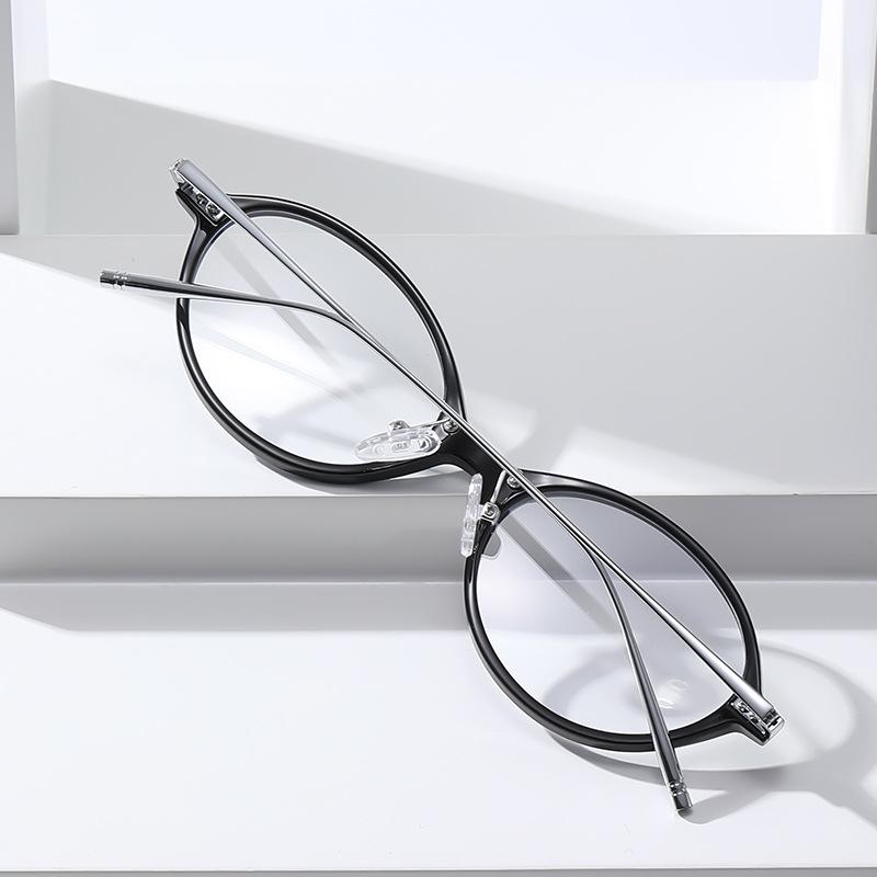 2026 Oval Retro TR Frame Glasses, Anti-Blue Light, High-End Casual Small Frame
