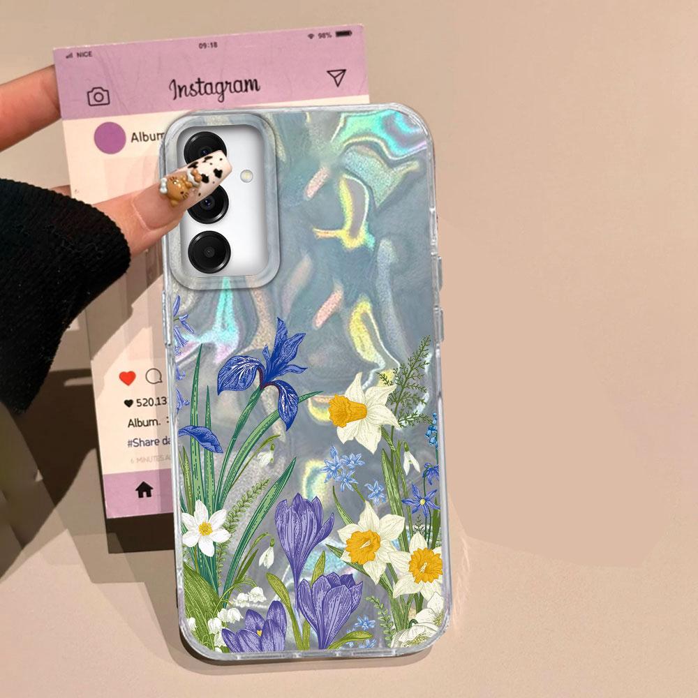 Summer Pink Rose Flowers Phone Case for Samsung Galaxy A55 A56 A36 A26 A16 A53 A06 A14 A24 A34 A54 A15 A25 A35 A13 Shell Cover