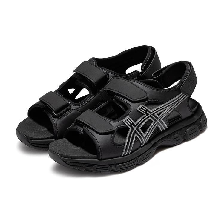 ASICS Kahana Sd Outdoor Sports Unisex Sandals 'Black Silver' 1203A130-002