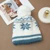 Autumn and Winter Hat Women's Big Head Circumference Knitted Wool Hat Rabbit Hair Plush Thermal Hat