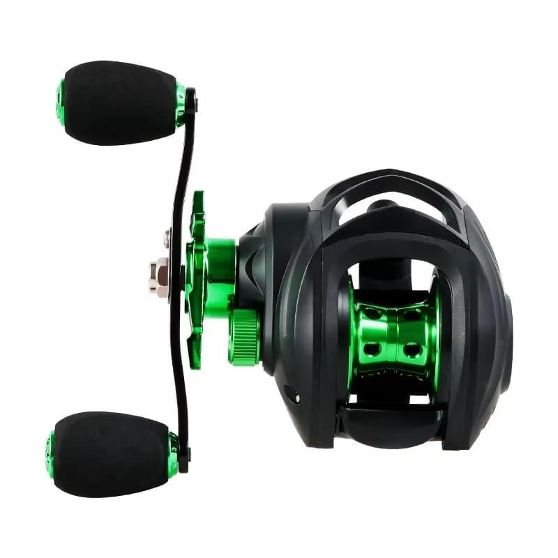 New Fishing Reel 7.2:1 Gear Ratio Max Drag 10kg 5+1BB Bearings Bait Reel with Aluminum Spool Magnetic Brake Suitable for Bait Freshwater Fishing