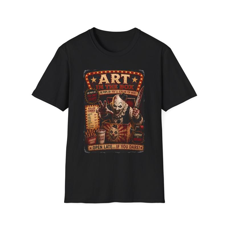 Art the Clown Unisex T-Shirt| Horror Art Tee Art In the Box