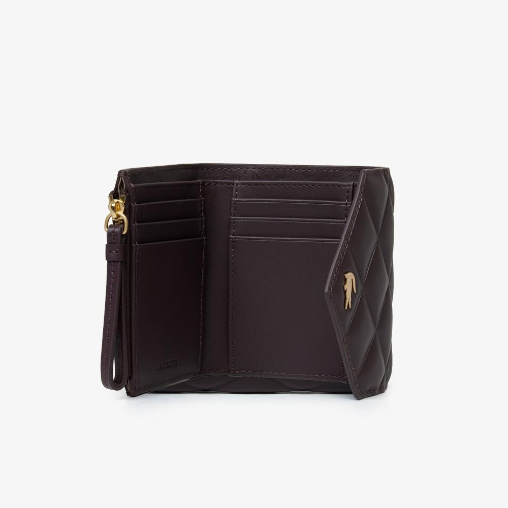 [lacoste] Women's Crocodelle Flap Bifold Wallet NF5119E56GR31