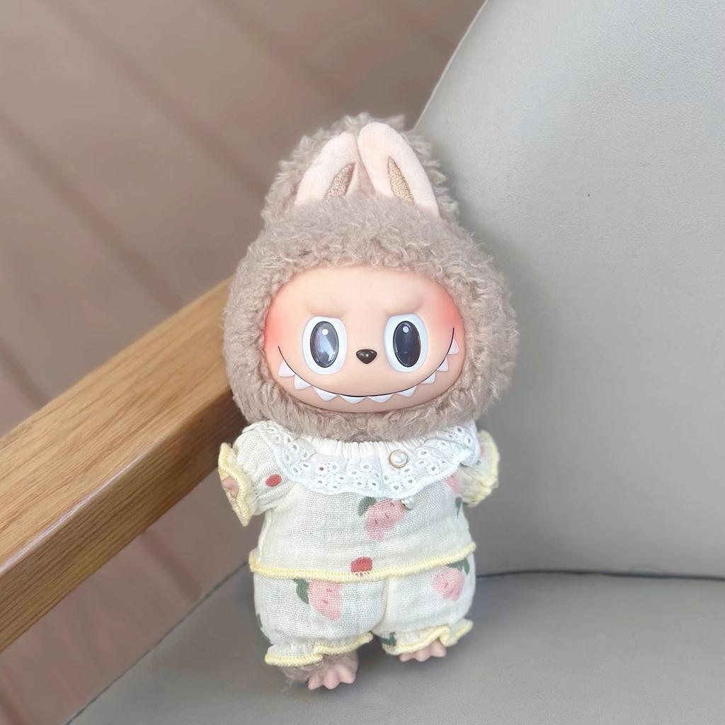 17CM Cm Labubu Baby Clothes Blind Box Pendant Labubu Doll Cute Home Clothes