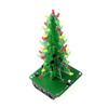 LED Flash Christmas Tree Kit DIY 3D LED Flash Circuit Kit Three-Dimensional Christmas Tree Electronic Fun Kits 60x60x136mm