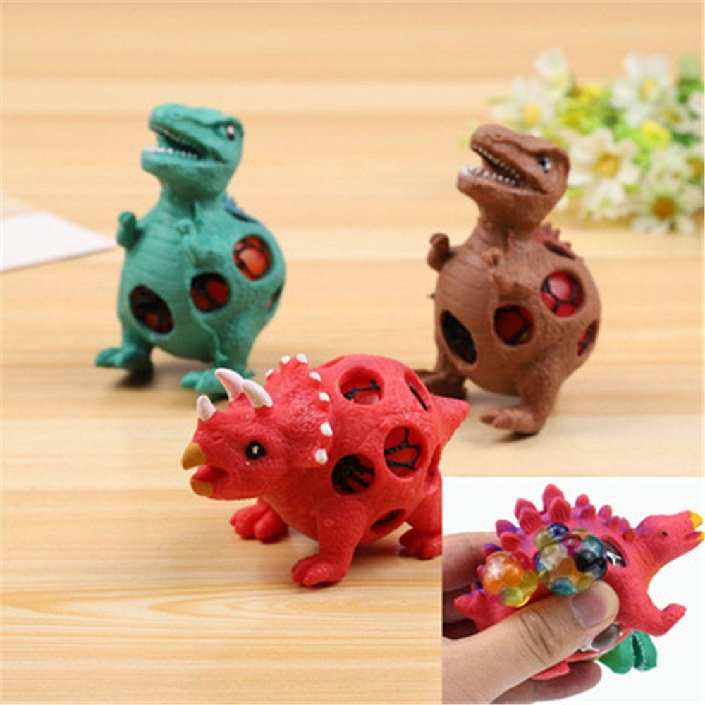 Hand Fidget Dinosaur Mesh Ball Grape Toys Vent Dinosaur Squeezing Ball  Children's Toys