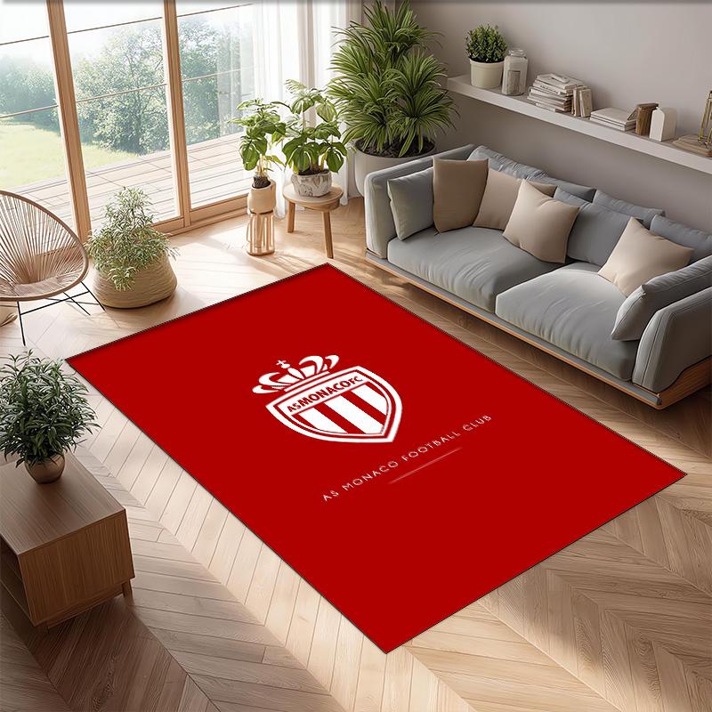 AS Monaco Printed Flannel Area Rug Non Slip Soft Polyester Floor Carpet Indoor Decor Mat for Bedroom Living Room Sofa Game Room Home Decoration