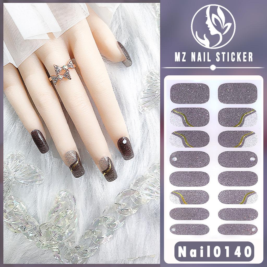 Nail16 Refers To Stereoscopic White Ultra Thin Non-trace Gel Nail Oil Film Popular Color Temperament Sweet Cool Wind Nail Art Sticker
