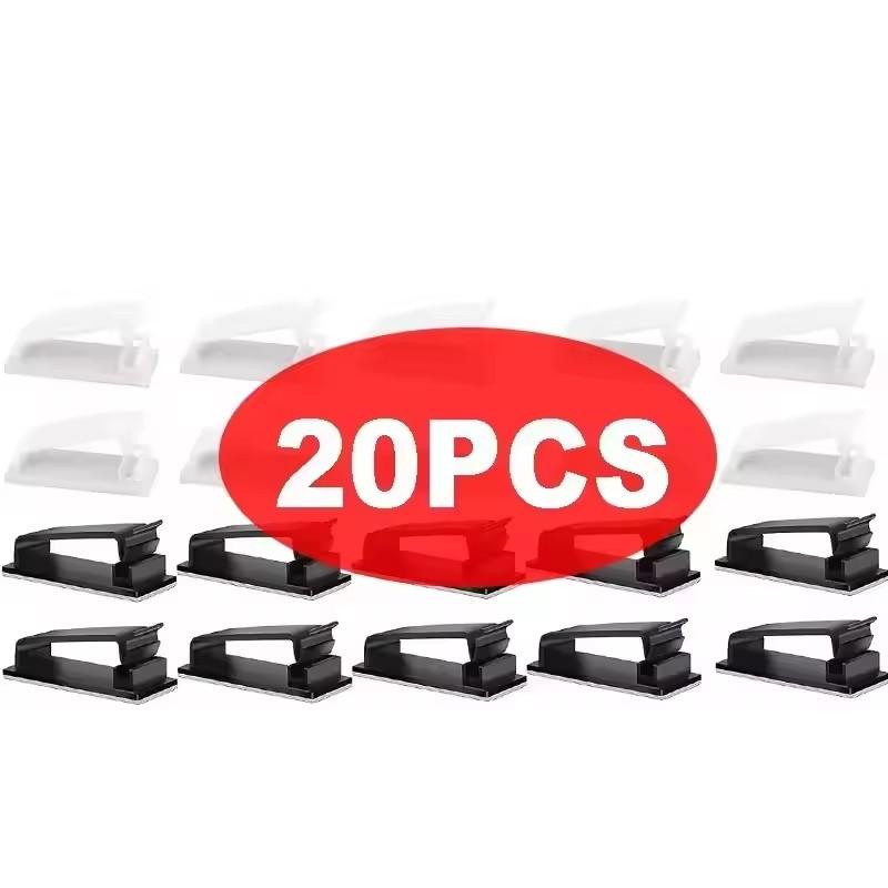 Cable Fixing Clip Cable Wire Sorting Buckle Chassis Organizer 19*47 Black and White Organizer