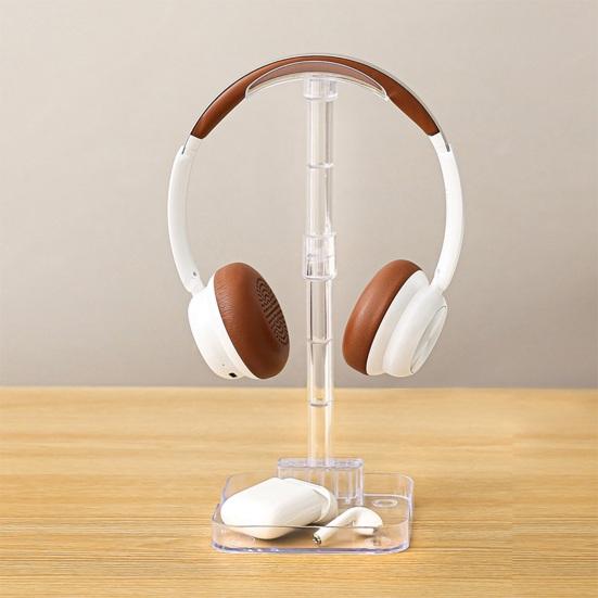 Universelt hodetelefonstativ Multifunksjonell telefonholder Spillhodesett Utstillingsstativ Skrivebordshenger Feste Organizer Hodetelefontilbehør