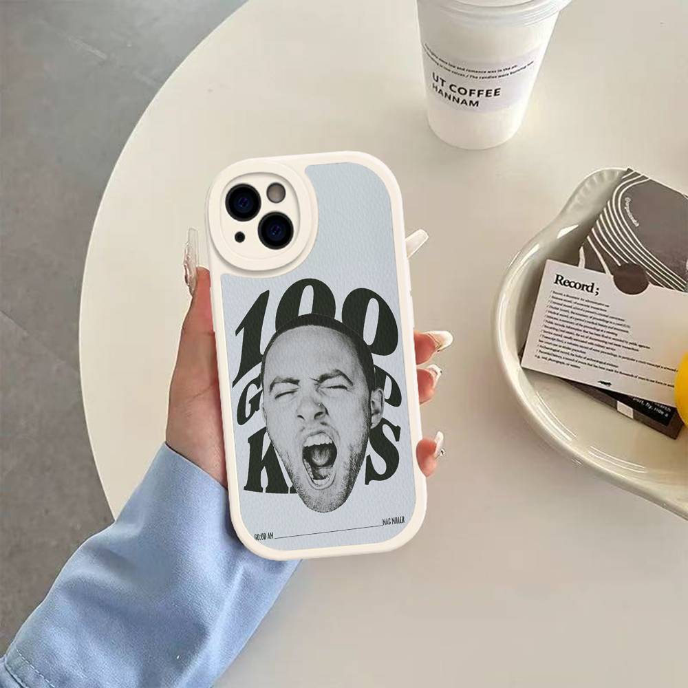 Cool M-mac Miller Phone Case For IPhone 16 15 14 11 12 13 Pro Max Plus Back Leather Shell