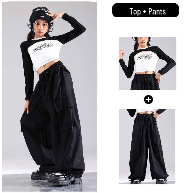 Trendiges Jazz-Tanzkostüm-Set für Mädchen für Auftritte und Laufstege