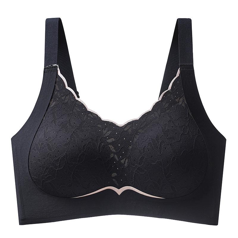 Traceless No Steel Ring, Double Breasts, Anti-sagging Sports Back Bra, Thin with Chest Pad.