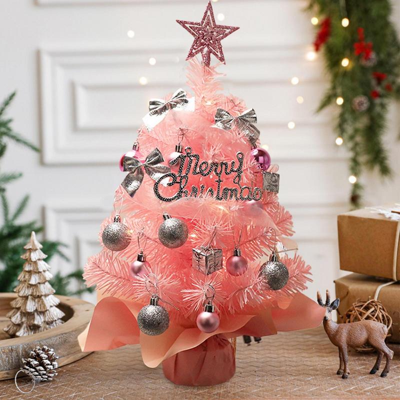 Small Artificial Christmas Tree Desktop Artificial Miniature Pine Tree Desktop Miniature Tree With Ornaments For Entrance Hall