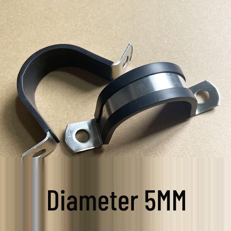 304 Stainless Steel U-Shaped Pipe Clamp with Pad for Water/Cable