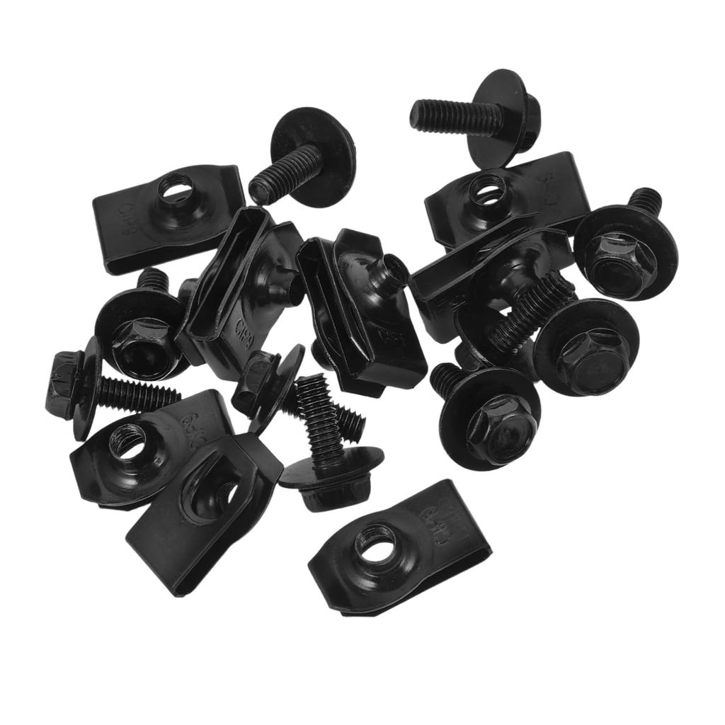 MOLUCKFU 20pcs Car Screw Fastener Hardware U Clip Clip Nut Body Panel Clip Nut