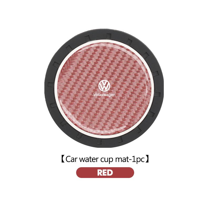 RUN1 Car Interior Supplies Water Coaster Sink Anti-slip Padding Mat For Volkswagen VW Polo Jetta Sagitar Magotan Passat B5 B6 B7 CC