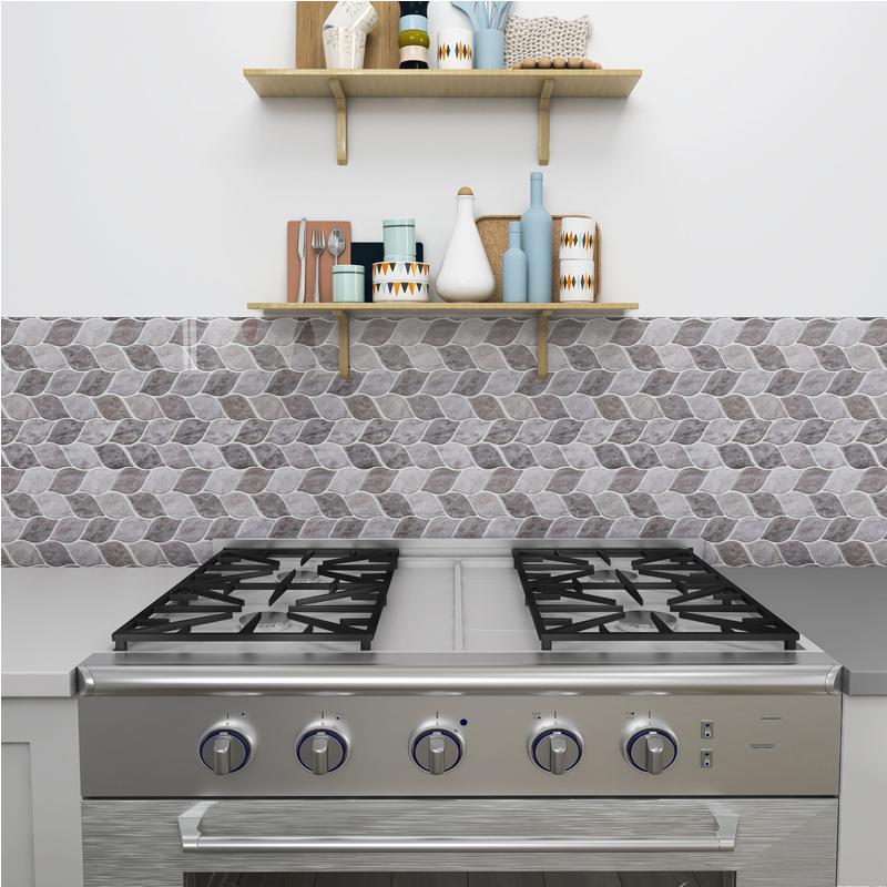 3D PVC samolepka na zeď Samolepka na mramorové dlaždice Samolepící Vodotěsná Kuchyň Koupelna Domácí Dekor 30 cm X 30 cm