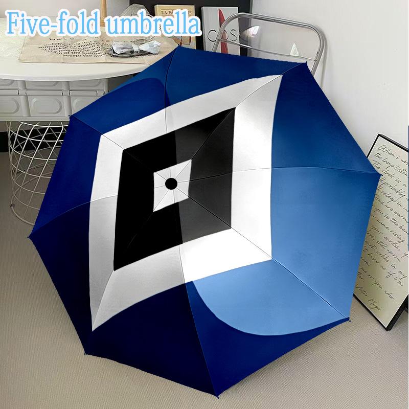 Hsv Stadium Lights Mini Five-Fold Lightweight Umbrella, Eight-Bone Frame, for Home Travel and Outdoor Use in Any Season Fan Gifts