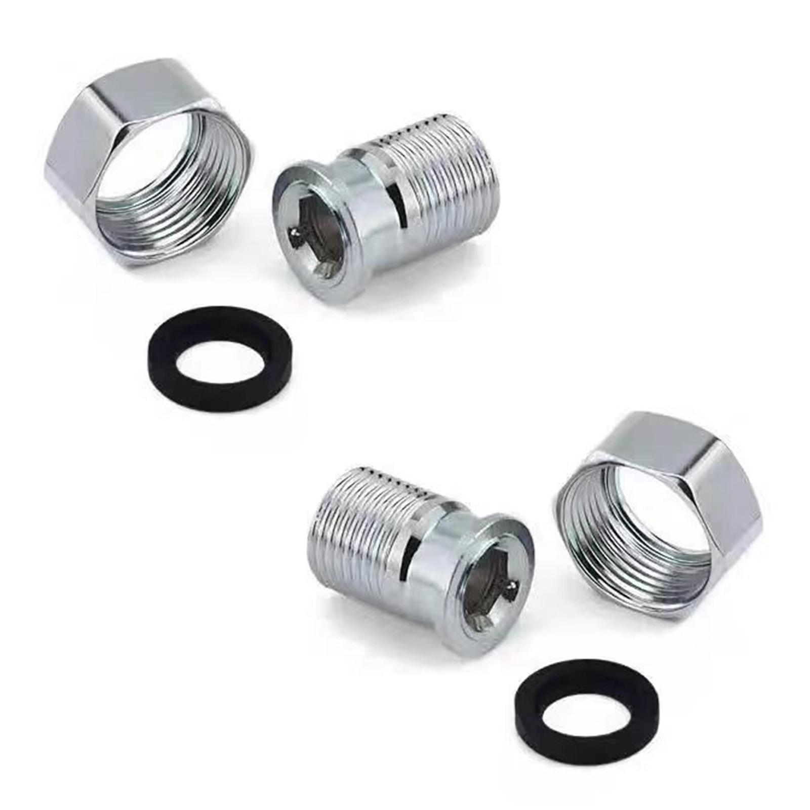 

2pcs Practical Stainless Steel Faucet Mixing Valves Set for Easy Installation and Maintenance Home or Commercial Use