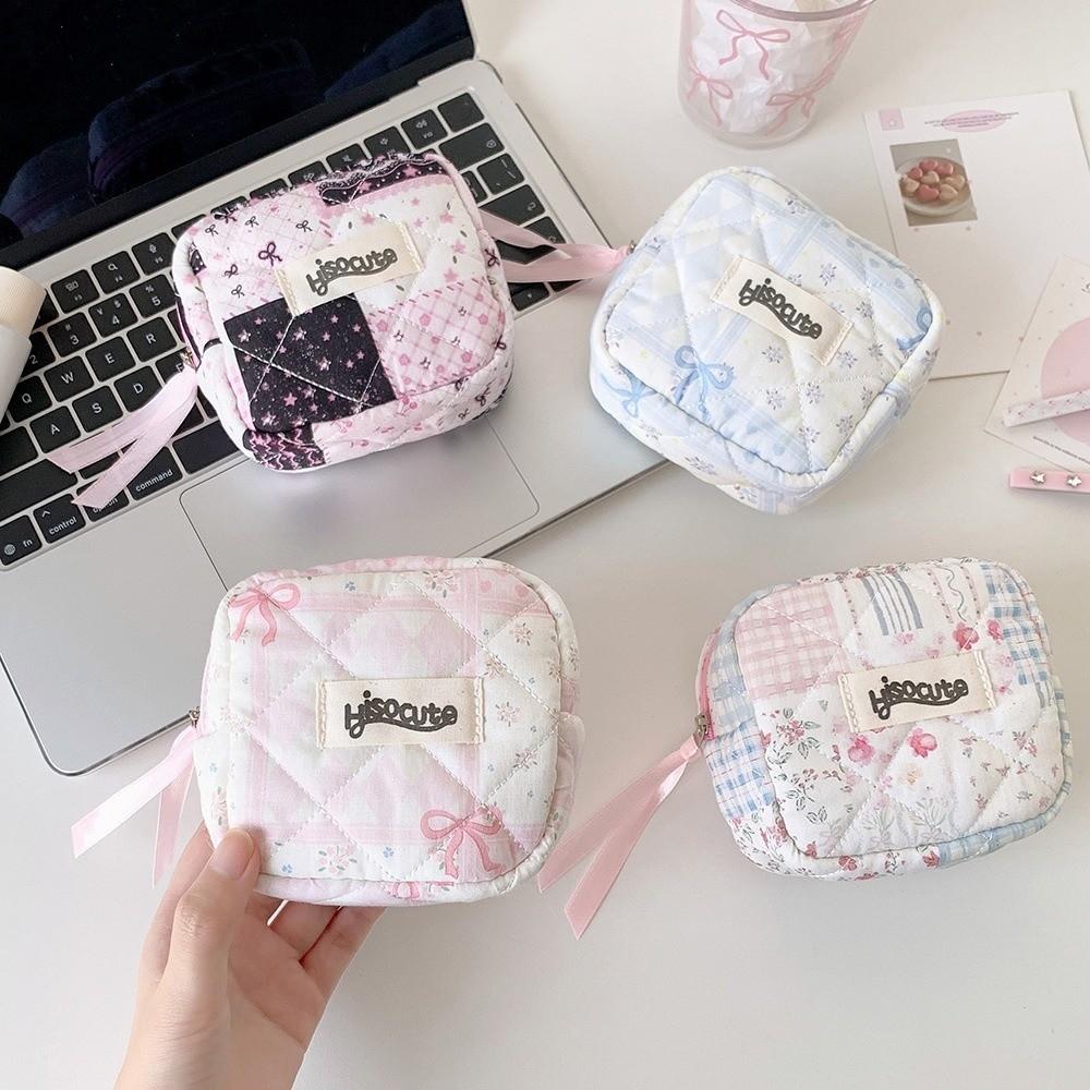 Multipurpose Sanitary Pads Bag Data Cables Organizer Napkin Organizer Bag Portable Cosmetic Bag