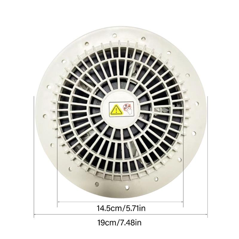 Low Noise 4500RPM Duct Fan Exhaust Blower 12V Ventilation Fan for Bathroom Kitchen Chicken Coop Greenhouse and Warehouse