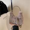 Autumn and winter 2026 new plush bag imitation mink hair handbag Korean fashion messenger imitation fur fur bag
