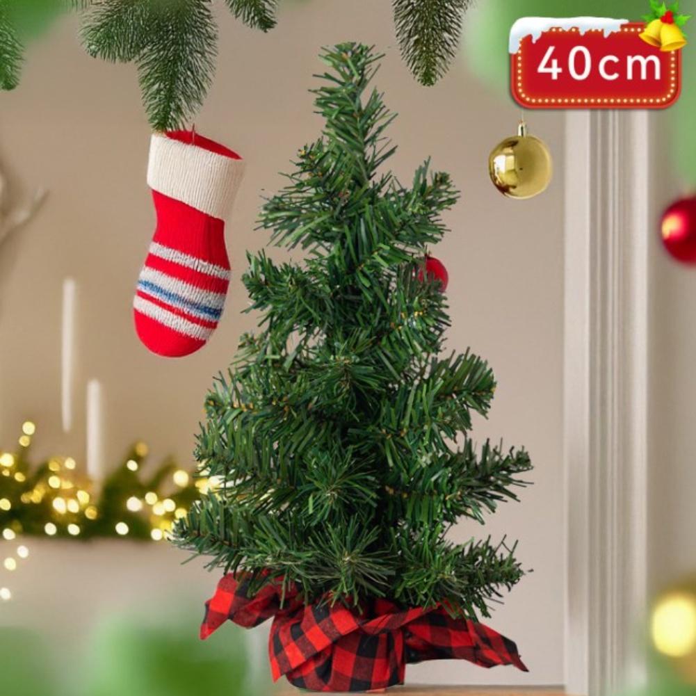 Saisonales kariertes Weihnachtsbaumornament in mehreren Größen 20cm 30cm & 40cm für Heim- und Bürodekoration
