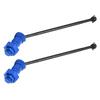 1pair Front Rear Drive Shaft CVD Dogbone Upgrade Part for TRAXXAS XMAXX 1 5 Car (Navy Blue)