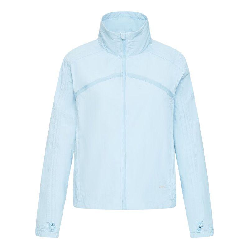 

Reebok Solid Color Stand Collar Woven Jacket Quick Dry UV Protection Sun Protection Women jackets Light-Blue 23RCS104WGB1 S