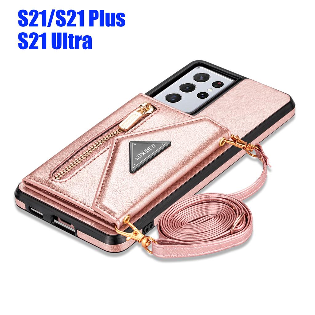 Cover cinturino in pelle per Samsung Galaxy S21 Ultra Plus Custodia a  tracolla con porta carte Portafoglio Cordino Cover cerniera Donna Ragazza  acquista in modo economico — spedizione gratuita, recensioni reali con