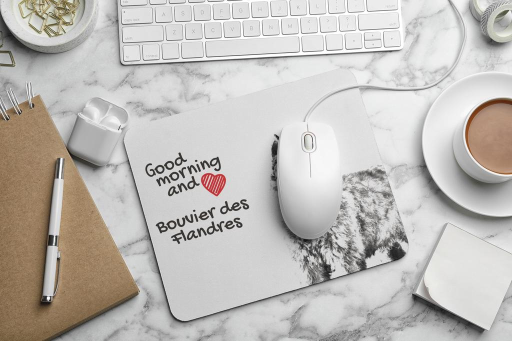 Bouvier des Flandres, Flanders Cattle – Mouse pad with print, personalized dog-themed mouse pad | Art-Dog