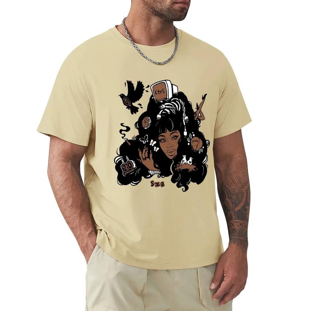 Travis T Shirt Sza Ctrl Alternate Album Art T-Shirt Cute  Tee Shirt Printed Fashion 100 Cotton Mens Short-Sleeve Tshirt
